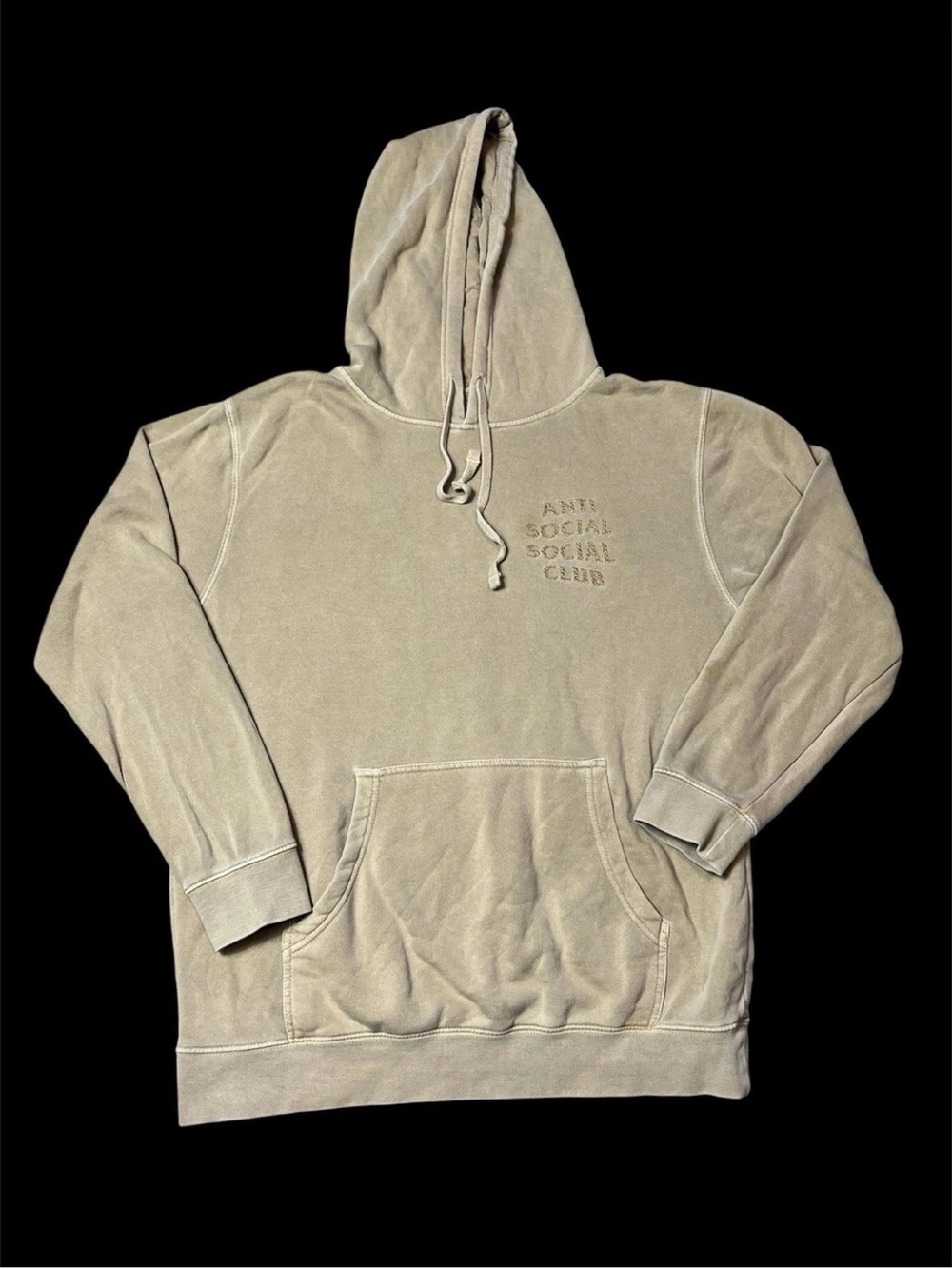 Anti Social Social Club Tone Deaf Sand Tan Hoodie